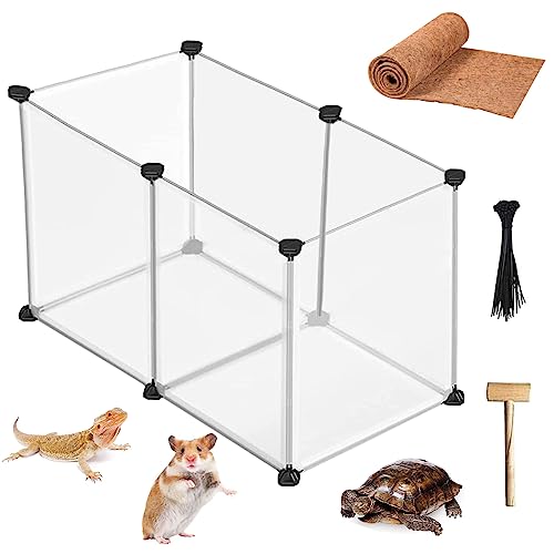 ALI2 Playpen for Small Animals, Pet Playpens DIY Pet Fence Enclosure for Hamsters, Bearded Dragon, Turtle, Hedgehogs, Chicks