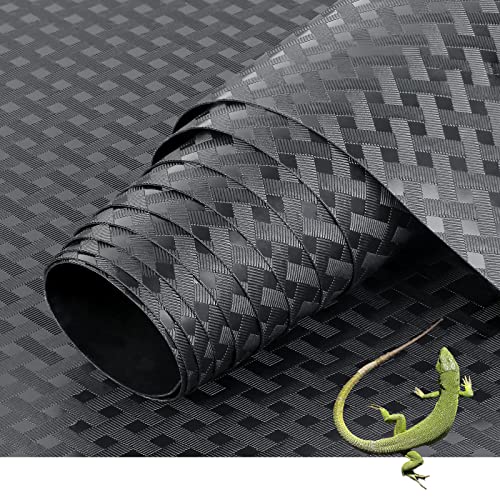 AlteBezie Reptile Terrarium Carpet Substrate, Bearded Dragon Tank Accessories, Reptile Enclosure Habitat Liners Bedding for Lizard, Snake, Leopard Gecko, and Tortoise