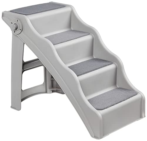 Lightweight Folding Dog Steps 2024 Vet Ranch We Love Pets   Amazon Basics Foldable Steps For Dogs And Cats Grey 