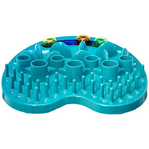 Amazon Basics Pet Activity Center and Feeder, Blue