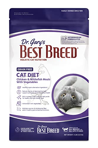 Best Breed Grain Free Cat Diet Made in USA [Natural Dry Cat Food for All Ages] - 4lbs.