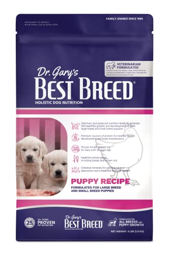 Best Breed Puppy Diet Made in USA [Natural Dry Puppy Food for Large Breed and Small Breed Puppies]- 4lbs.