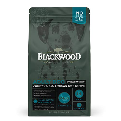 Blackwood Pet Food 075492300228 Chicken Meal & Rice Recipe Everyday Diet Adult Dry Dog Food, 30Lbs (22290)