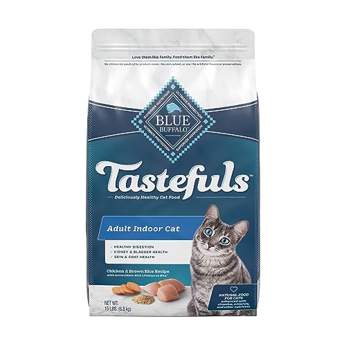 Blue Buffalo Tastefuls Indoor Natural Adult Dry Cat Food, Chicken 15lb bag