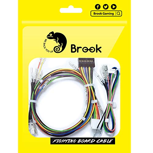 Brook Fighting Board Cable - 20-Pin Button and Joystick Harness with 4-Pin Button Harness, Button Joystick Harness DIY Builds/Arcade Stick/Fighting Board Accessories