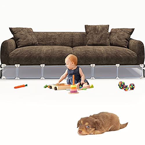 BRULVVR Under Bed Blocker-Gap Bumper for Under Furniture,Stop Toy Going Under Couch Bed Cabinet Sofa,78" L 7" H