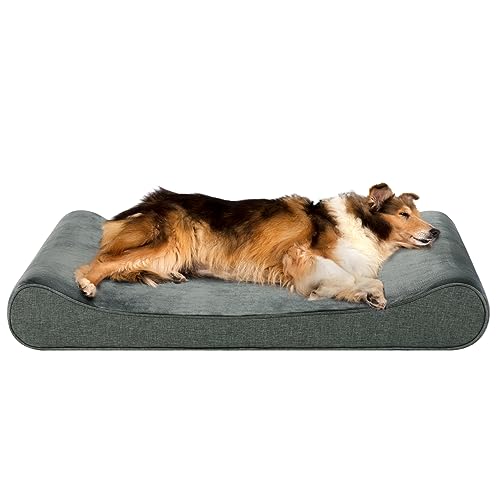 Casa Paw XL Orthopedic Dog Bed for Extra Large Dogs, Washable Dog Beds, Memory Foam Dog Bed with Comfy Pillow, Pet Bed Sofa Dog Couch with Waterproof Lining & Non-Skid Bottom