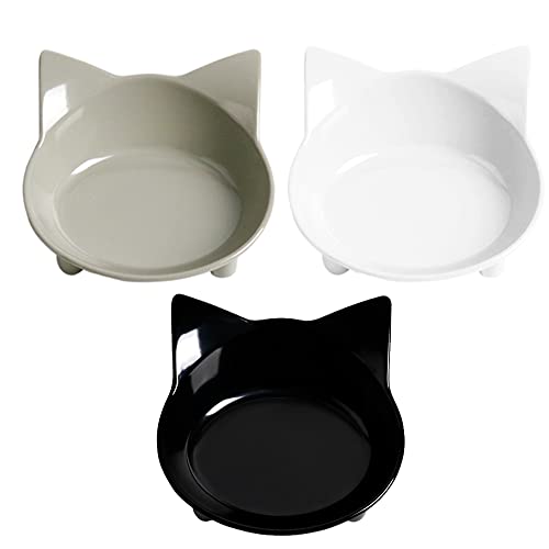 Cat Bowls Non Slip Cat Food Bowls Shallow Cat Food Dish Pet Bowls to Stress Relief of Whisker Fatigue & Prevent Vomiting Cat Feeding Bowls Wide Dog Bowls for Cats Puppy Rabbit Small Animals