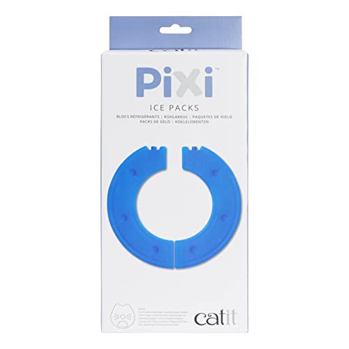 Catit Pixi Smart 6 Meal Feeder Ice Pack, Cooling, Freshness, Replacement Automatic Feeder