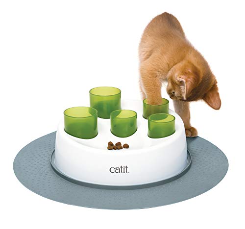 Catit Senses 2.0 Digger Interactive Cat Toy, All Breed Sizes, Green,White, 1-Pack