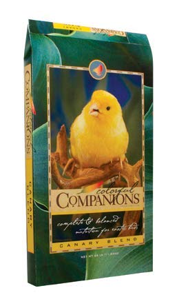 Colorful Companions | Canary Bird Food Blend | Nutritionally Complete | Premium Grains and Seeds | 25 Pound (25 lb.) Bag