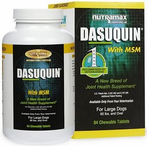 Dasuquin for Large Dogs 60 lbs. & over with MSM (84 Chews)