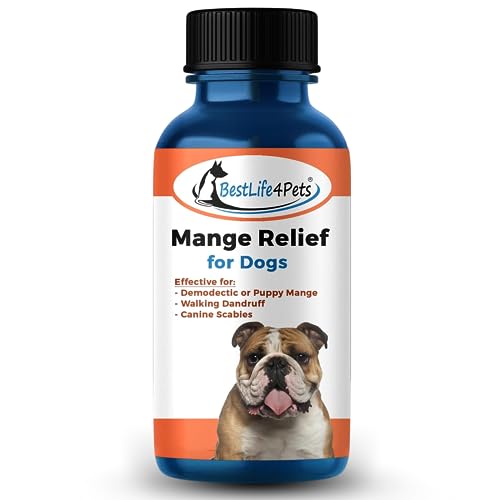 Demodectic Mange Relief for Dogs - All Natural Healthy Coat and Itch Relief for Puppy Mange, Canine Scabies and Walking Dandruff on Skin Pills