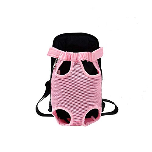 Dog Carrier Pink Legs Out Front Pet Carrier Backpack Comfortable Puppy Bag with Shoulder Strap and Sling for Travel Hiking Camping Outdoor