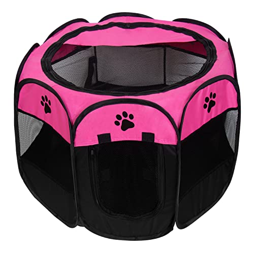 Dog Playpen, Didumoine Portable Pet Playpen Foldable Puppy Play Tent Suitable for Indoor and Outdoor (Small)