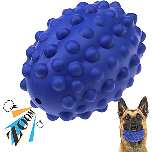 Dog Toys for Aggressive Chewers Large Breed - Ackerman Dog Squeaky Toys Indestructible Dog Toys, Non-Toxic Rubber Made Tough Durable Dog Chew Toys, Puppy Chew Toys for Teething Fits Medium Large Dogs