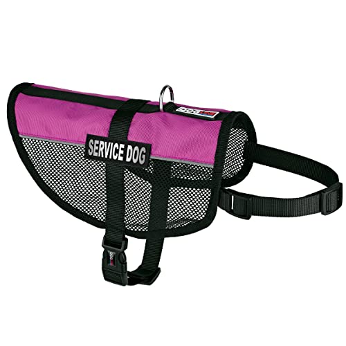 Dogline Service Dog Vest, 17 by 21-Inch, Pink