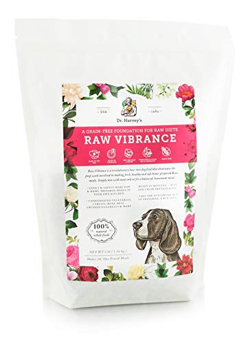 Dr. Harvey's Raw Vibrance Dog Food, Human Grade Dehydrated Base Mix for Dogs, Grain Free Raw Diet (3 Pounds)