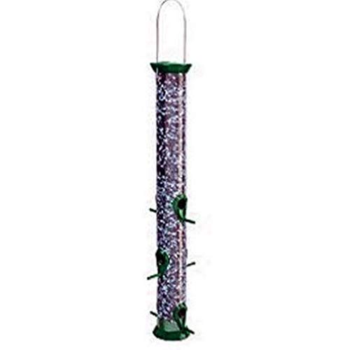 Droll Yankees New Generation Green Metal Seed Feeder - 5.5" L x 5.5" W x 27" H