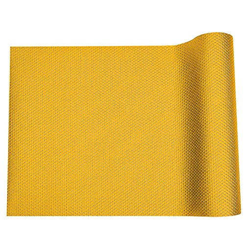 Duedusto Bearded Dragon Tank Accessories, Reptile Terrarium Liner Substrate for Leopard Gecko, Snake, Lizard and Tortoise, Non-Adhesive Reptile Carpet Bedding for Reptile Tank, Yellow