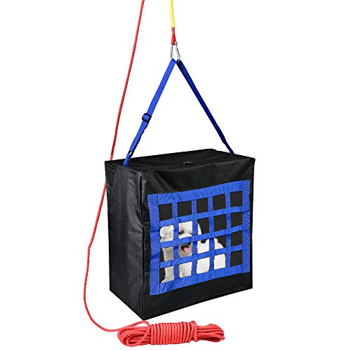 Emergency Escape Bag for Pets up to 100 Pounds - Rope 50ft Included - Safety Equipment Carrier - Rapid Rescue Bag for Animals (Large 28"x21"x14")