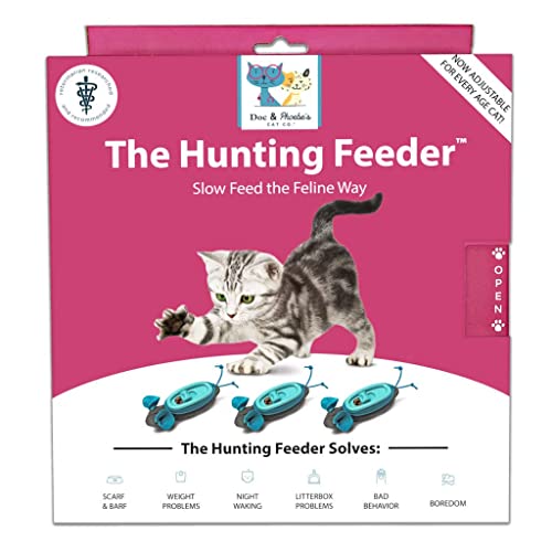 Ethical Pet Products 68000719: Cat Feeder Indoor Hunting, Blue/Gray, Pack of 3