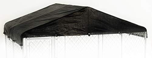 FeedingTime 10 x 10 ft. Black Replacement Kennel Cover Tarp