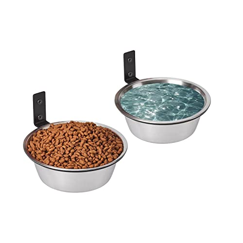 FOYO Elevated Cat Bowls, Raised Cat Food and Water Bowls,Wall Mounted Pet Comfort Feeding Bowls