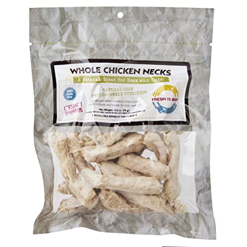 Fresh Is Best - Freeze Dried Healthy Raw Meat Treats for Dogs & Cats - Chicken Necks