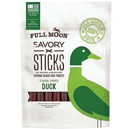 Full Moon Cage Free Duck Savory Sticks Healthy All Natural Dog Treats Human Grade 5 oz