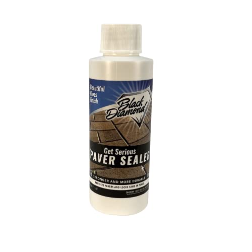 GET SERIOUS Paver Sealer Super Strong Concrete Paver Sealer and Sand Lock All-in-One. Water Based Wet Look Sealant for Cement, Brick, Natural Stone, Slate, Bluestone, Patio, Driveway. (4 Ounce)