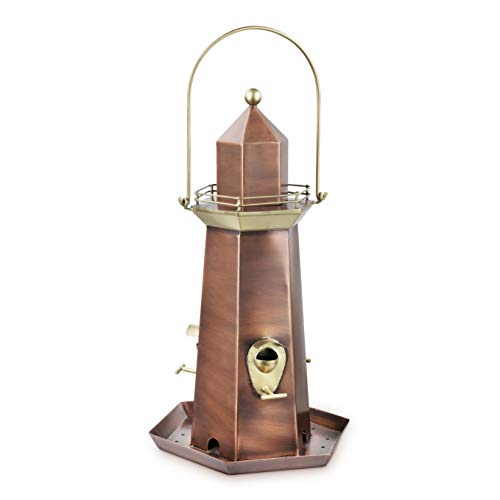 Good Directions BF302VB Copper and Brass Lighthouse Extra-Large 5 lb. Seed Capacity Bird Feeder