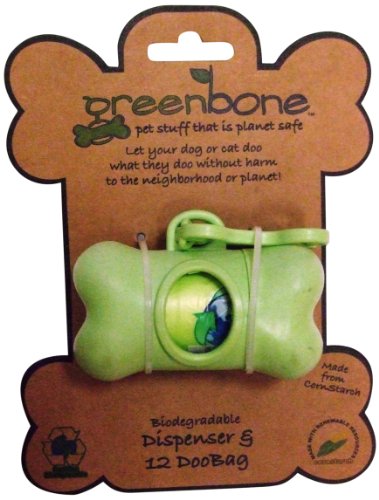 Greenbone Biodegradable Waste Bag Dispenser with 12 Bags