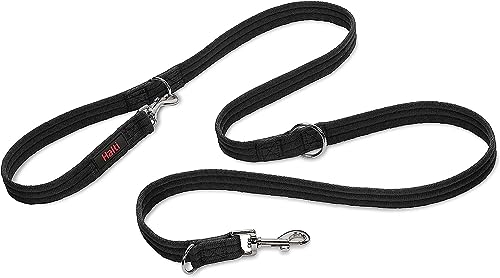 Halti Training Lead For Dogs, Double Ended Dog Training Leash for Halti Head Collar and No Pull Harness, Black Training Leash for Medium Dogs and Large Dogs