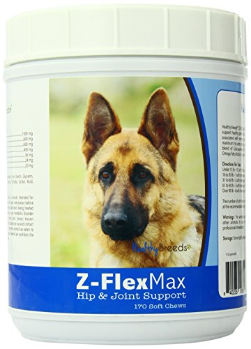 Healthy Breeds German Shepherd Z-Flex Max Hip and Joint Soft Chews 170 Count