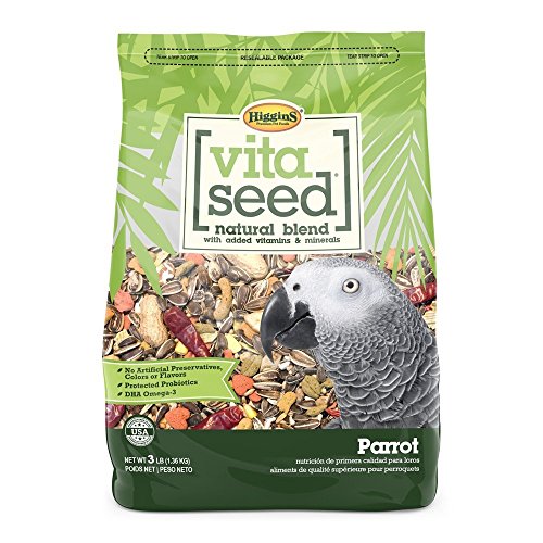 Higgins Vita Seed Natural Parrot Food 3 LB Bag. Fast Delivery by Just Jak's Pet Market