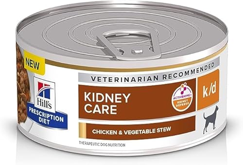 Hill's k/d Kidney Care Chicken & Vegetable Stew Wet Canned Dog Food 12/5.5 oz