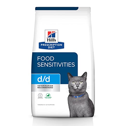 Hill's Prescription Diet d/d Food Sensitivities Duck & Green Pea Formula Dry Cat Food, Veterinary Diet, 3.5 lb. Bag