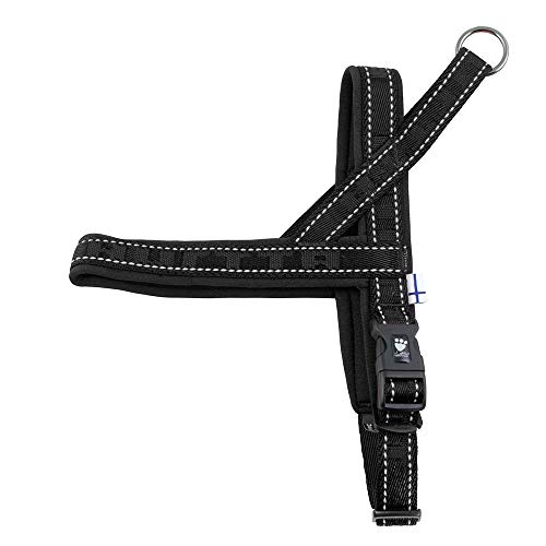 Hurtta Casual Padded Dog Harness, Raven, 22 in