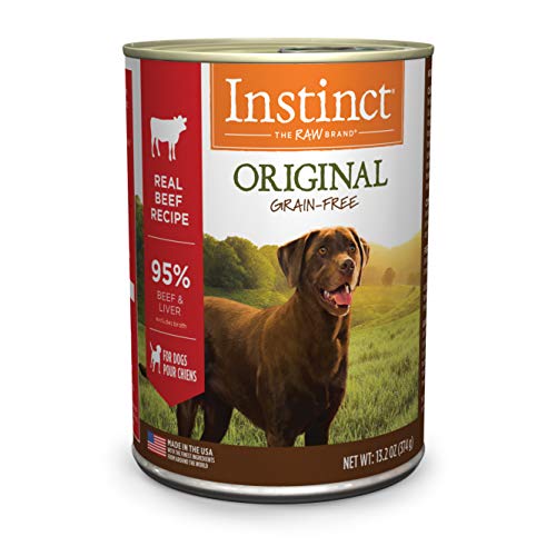 Instinct Original Grain Free Real Beef Recipe Natural Wet Canned Dog Food, 13.2 oz. Cans (Case of 6)