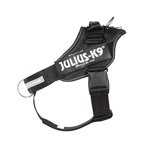 Julius-K9, IDC Powerharness, Dog Harness with Front Control Y-Belt, Size: L/1, Black