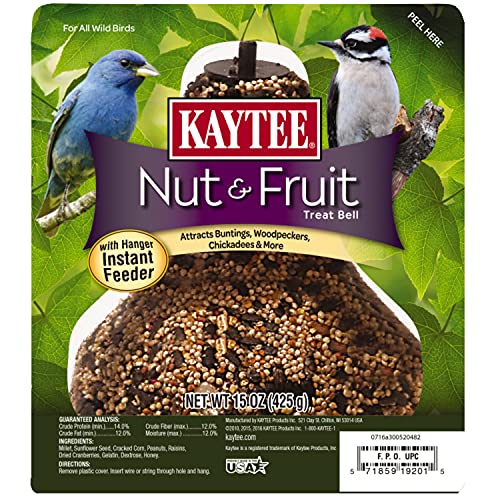 Kaytee Wild Bird Nut & Fruit Seed Treat Bell