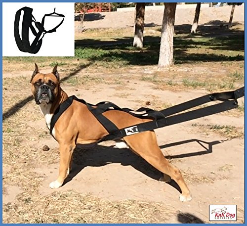 KnK Dog Supplies Big Dog Harness Padded Strong Sturdy Weight Pulling Harness Vest Large Dogs Training Quick Walking Keep Your Dog Amused and in Great Shape by draining accumulated Energy!