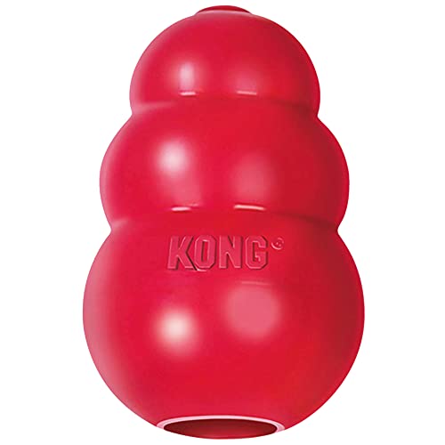 KONG - Classic Dog Toy, Durable Natural Rubber- Fun to Chew, Chase and Fetch - for Medium Dogs