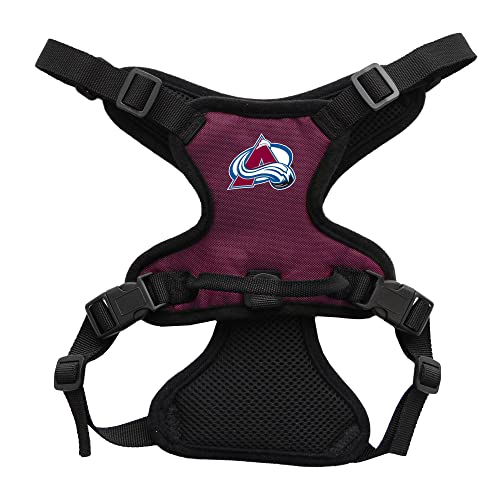 Littlearth Unisex-Adult NHL Colorado Avalanche Front Clip Pet Harness, Team Color, Small