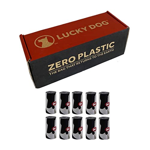 Lucky Dog Ultimate Poop Bags | ASTM D6400 Compliant | 10 Roll Pack, 120 Bags