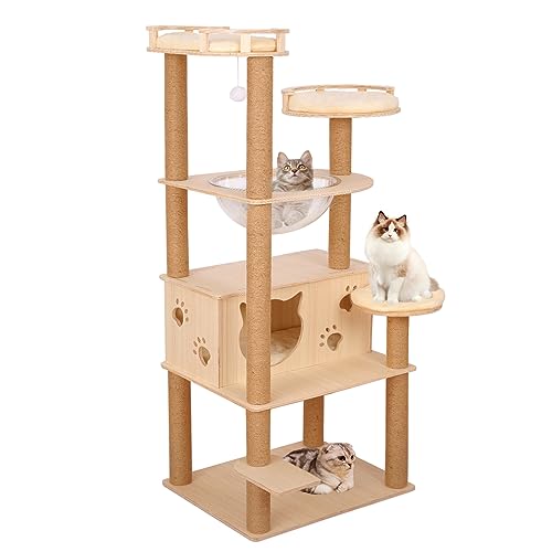 Solid Wood Cat Tower 2024 - Vet Ranch - We Love Pets