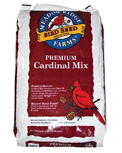 Meadow Ridge Farms Deluxe Cardinal Bird Seed Mix, 35-Pound Bag