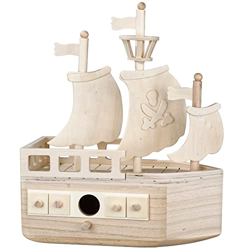 Michaels 11”; Pirate Ship Wooden Birdhouse by Make Market®