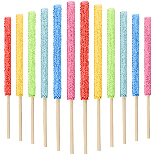 Microfiber Detail Duster Sticks Crevice Cleaning Tool Brush Mini Detail Dusters for Cleaning Home Car Window The Smallest Spaces(12 Pieces)